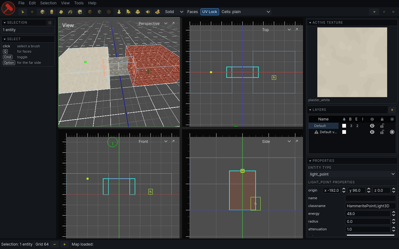 The editor's layout