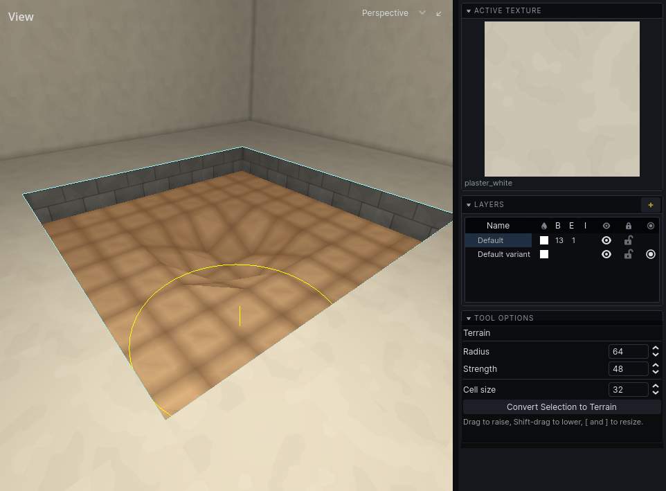Sculpting a pond floor